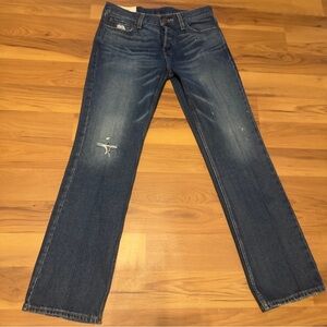 Hollister Men's Dark Blue Straight Jeans